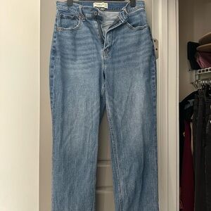 Abercrombie ankle straight jeans